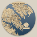 Annapolis Chesapeake Resin Map 12 in