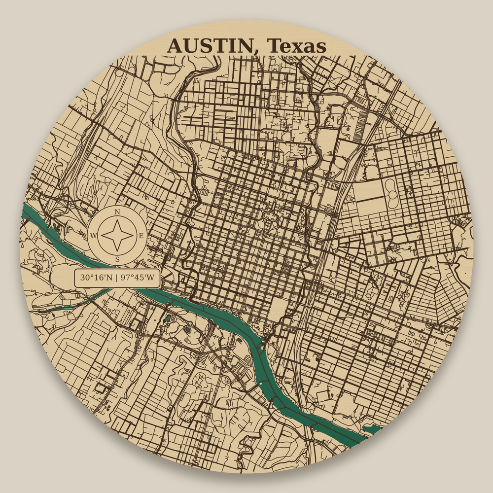 Austin Resin Map 12 in