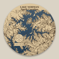 Lake Norman Resin Map 8 in