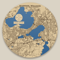 Madison Isthmus Resin Map 12 in