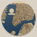 New York City Resin Map 12 in