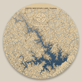 Smith Mountain Lake Resin Map 12 in
