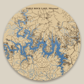 Table Rock Lake Resin Map 12 in